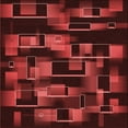 thumbnail image 1 of Ahgly Company Machine Washable Indoor Square Transitional Maroon Red Area Rugs, 7' Square, 1 of 7