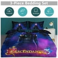 thumbnail image 5 of Descendants Mal 3 Pieces Bedding Set Double Sided Printing Soft Comforter Sets Decor Bedroom Gifts With 1 Duvet Cover 2 Pillowcases, 5 of 8