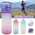 thumbnail image 1 of Bouteille de 67oz avec Large Ouverture et Couvercle Rabattable, Dégradé Turquoise/violet, 1 of 7