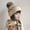 Beige with Green, variant on Toddler Boys Girls Beanie Hat Fleece Lined Knit Kids Hat with Ear Flaps Warm Winter Hat Acrylic Watch Hat (1-6 Years)