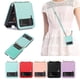 thumbnail image 1 of Funda Samsung Galaxy Z Flip 3 para mujer con tarjetero, correa cruzada de cuero Pu, 1 of 4