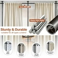 thumbnail image 4 of Room Divider Curtain Rod - No Drilling Tension Rod Room Dividers for Space Partitions, 4-10ft (H) 28-114 inch(W) Adjustable Heavy Duty Floor to Ceiling Wall Divider for Room Separation Matte Black, 4 of 12