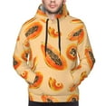 thumbnail image 4 of Hoodies for Men - Tropical fruit Papaya Long Sleeve Comfrt Men'S Fashion Hoodies & Sweatshirts, Sweatshirts for Men Hoodies Pullover Clothing Clothes with Pouch, 4 of 7