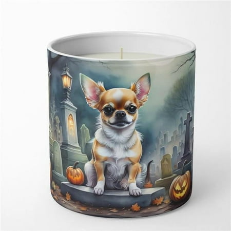 Chihuahua Spooky Halloween Decorative Soy Candle 3.25 in x 3.75 in
