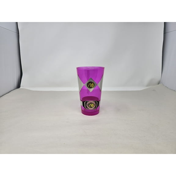 Mighty Morphin Power Rangers Pink Ranger Glassware 16 oz Glass Cup