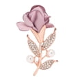 thumbnail image 2 of Rose Brooch Pin, Light Purple Brooch Retro  For Holiday, 2 of 8