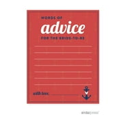 Words of Wisdom - Bride To Be Nautical Ocean Adventure Wedding Bridal Shower Game Cards, 20-Pack