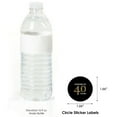 thumbnail image 3 of Big Dot of Happiness Adult 40th Birthday - Gold - Birthday Party Circle Sticker Labels - 24 Count, 3 of 4