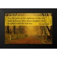 thumbnail image 2 of ArtsyQuotes 24x17 Black Modern Framed Museum Art Print Titled - Bible Verse Quote Proverbs 4:18, John Atkinson Grimshaw - Evening Glow, 2 of 5