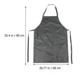 thumbnail image 2 of unbranded Delantal Para Chef Negro Impermeable En PVC Práctico Para Cocina Y Jardinería En Casa, 2 of 6