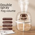 thumbnail image 2 of Humidificador de doble pulverización K30 de 3 l con USB, gran capacidad, silencioso, para el hogar, dormitorio, oficina, luz nocturna, humidificador de doble pulverización, 2 of 5