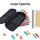 thumbnail image 4 of Caja de lápices, bolsa de lápices de gran capacidad, organizador de marcadores con compartimentos y cremallera duradera, 4 of 5