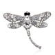 thumbnail image 1 of Este broche brillante es un regalo increíble para usted o para su persona cercana, si le da la vuelta, hay un lugar por donde puede pasar una cadena para un collar El broche de libélula colo, 1 of 5