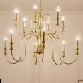 thumbnail image 2 of 12 Light 2-Tier Chandelier In Homestead Style-29.75 Inches Tall And 42 Inches Wide-Natural Brass Finish    -Traditional Installation Kichler Lighting, 2 of 8