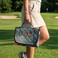 thumbnail image 3 of COEQINE Golf Cart Seat Covers with Carry Handle, Comfortable Golf Cart Seat Towel Blanket, Fits for EZGO Yamaha Club Car and Other 2-Seat Golf Carts, Northern Cardinal Bird, 3 of 8