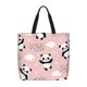 thumbnail image 1 of Disketp Panda Bolsa Tote de Lona para Mujer, Bolso de Hombro y Cruzado con Cierre de Cremallera, 1 of 7