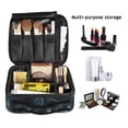 thumbnail image 2 of FORMRS Travel Makeup Bag Large Capacity Train Case Cosmetic Organizer with Adjustable Dividers, Lightning Pattern, 2 of 8