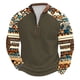 thumbnail image 2 of Blusas y camisas de manga larga con cuello redondo para hombre Sudadera con puños en los hombros estampada para hombre Blusa de poliéster de manga larga con cuello redondo para hombre, 2 of 3
