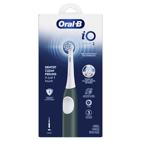 Oral-B iO2 Rechargeable Electric Toothbrush Kit - Forest Green