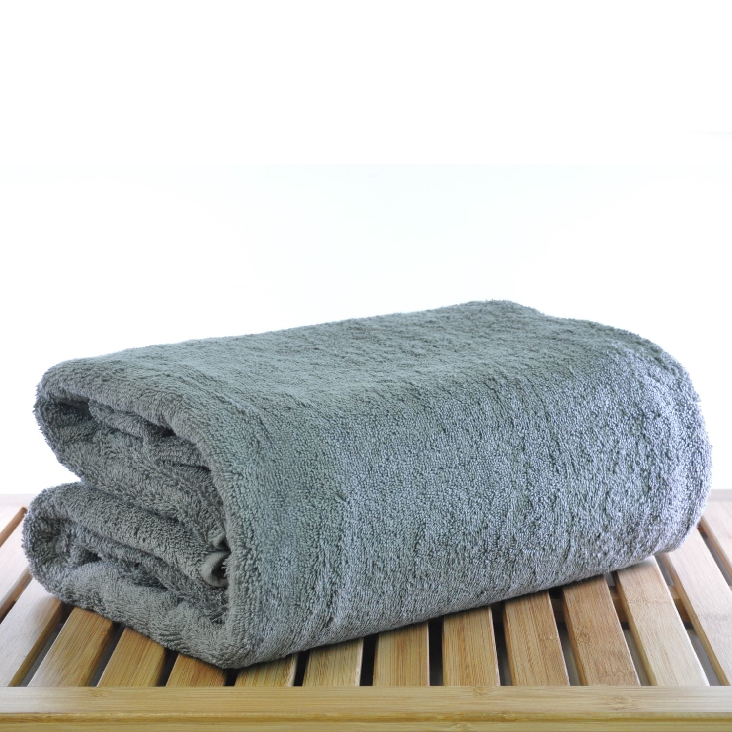 BC BARE COTTON Luxury Hotel & Spa Towel Turkish Cotton Oversized Bath Sheets - Gray - (40x80 inches, Set of 1)