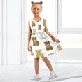 thumbnail image 7 of Girls Dress Cute Bear Sleeveless Dress for Girls Hem A-Line Casual Sundress, 7 of 7