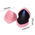 thumbnail image 3 of Tgbvmt Heart-Shaped Jewelry Box,Elegant Ring Storage with Soft Lining,Perfect for Valentine's Day Gift Promise Rings Engagement Anniversary Exquisite Gift Box Packaging,Ideal for Romantic Occasions, 3 of 9
