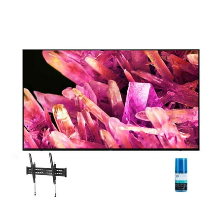 Sony XR85X90K 85-in 4K Smart Bravia XR HDR LED TV with Walts TV Tilt Mount and Screen Cleaner (2022)