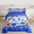 thumbnail image 2 of Homewish Happy Camping Full Size Comforter Sets,Camper Theme Bedding Comforter Set,Rustic Flower Floral Bedding Sets For Children,Microfiber Bedroom Decor Reversible,3 Pieces, 2 of 8