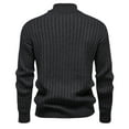 thumbnail image 4 of Mens Turtleneck Sweaters Trendy Slim Fit Pullover Long Sleeve Knitted Sweater Casual Solid Comfort Basic Stretchy Shirts, 4 of 4
