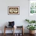 thumbnail image 3 of Art.com Decorative World Map Art Print by Vision Studio, Brown Frame Wall Art, 29" x 21", 3 of 5