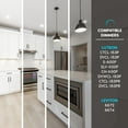 thumbnail image 6 of Luxrite 3 In. Ultra Thin LED Recessed Light, 6W, 5CCT, CRI90, 500LM, Dimmable, Wet Rated, UL Listed, Baffle Trim 12 Pack, 6 of 7