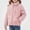 Pink, variant on Girls Outerwear Jackets Double Sided Fleece Zip Up Cardigan Thick Warm with Pockets Cozy Coat(3-18 Months) Blue Size 12M