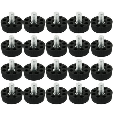 Table Chair 8 Holes Base Adjustable Leveling Foot Black M8 x 10mm ...