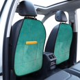 thumbnail image 3 of Naloa Teal Turquoise1 2Pcs Anti-Kick Back Seat Cover Kick Mat, Car Seat Protector with 3 Storage Pockets, 3 of 8