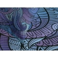 thumbnail image 4 of Ambesonne Abstract Quilted Bedspread Set 3 Pcs, Ocean Inspired Paisley, King Size, Purple Blue, 4 of 5