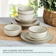 thumbnail image 5 of Pfaltzgraff Janelle 12 Piece Stoneware Dinnerware Set Beige, 5 of 5