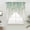 Green Beige, variant on Eucalyptus Leaves Swag Curtains for Kitchen/Bedroom/Living Room, Sage Green Summer Botanical Weeping Rustic Scalloped Curtains 63 Inch Long, Window Swag Topper Curtains Valances 2 Panels Set 36"x63"