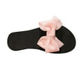thumbnail image 2 of Wavsuf Slides for Women Casual Summer Bow Pink Slides Slippers Size 9, 2 of 5