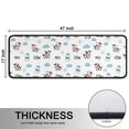 thumbnail image 5 of Kitchen Rugs Sets Of 2,White Cow Milk Cow Pattern Anti Fatigue Kitchen Mat Rugs Non Slip Washable,Decorative Kitchen Floor Mats for Kitchen,Sink,Laundry,17"x47"+17"x47", 5 of 5