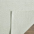 thumbnail image 2 of SAFAVIEH Montauk Terrence Geometric Diamond Cotton Area Rug, Ivory/Foam Green, 5' x 8', 2 of 3