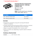 thumbnail image 2 of Serpentine Belt Drive Component Kit - Compatible with 2014 - 2023 Ram ProMaster 2500 - Gates, 2 of 2