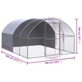 thumbnail image 4 of vidaXL Poulailler Extérieur 3x4x2 m Acier Galvanisé, 4 of 5