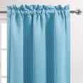 thumbnail image 3 of Energy Efficient Rod Pocket Solid Curtain Panel Thermal Insulation Blackout Curtain for Bedroom Living Room Kitchen,42" x 54",One Panel, 3 of 8