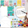 thumbnail image 5 of HongHeng Clearance Under $2.00 Easter Card Set 12 Eggs Bunny Folded In Half with Envelope Message Wishes Easter Card, 5 of 9