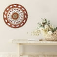 thumbnail image 5 of Wall hangs,Wall Basket Decor Boho Wall Hanging Decor Rattan Wall Decor Flat Round Wicker Woven Macrame Tapestry Wall Basket Serving Tray Art Handmade Set For Room Bedroom Living Room, 5 of 6