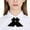 AB40 Black, variant on Bow Ties For Women, Solid Color Cross Design Womens Bowties For School Graduation Blue1