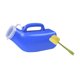 thumbnail image 3 of Botella de orina masculina orina botella de recolección de oraciones a prueba de fugas con cepillo de limpieza para niños conduciendo para conducir Azul, 3 of 7