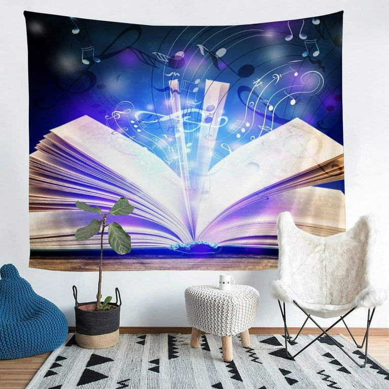 UNZYE Tapestry Wall Hanger Room Tapestries For Teen Girls Cave Ocean  Scenery Tapestries Quotes Tapestries Wall Hangings Blue Brown Wall Hanging