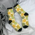 thumbnail image 5 of Logiee Bee honey Print Adult Socks for Men & Women,Calf Socks, Ankle Socks,Boots Socks,Breathable Casual Sock,Unisex Crew Socks, 5 of 6