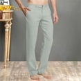 thumbnail image 2 of FRSASU Men's Slim Fit Golf Pants Stretch Lightweight Suit Pants for Business Work Casual with Pocket Beige, 2 of 6